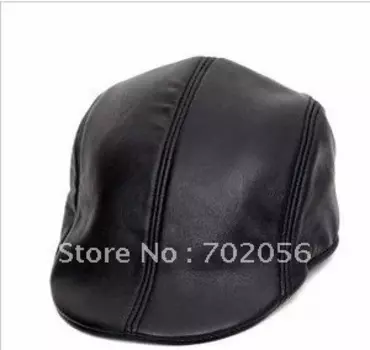 Кепка газетчика из натуральной кожи, 10 шт./лот