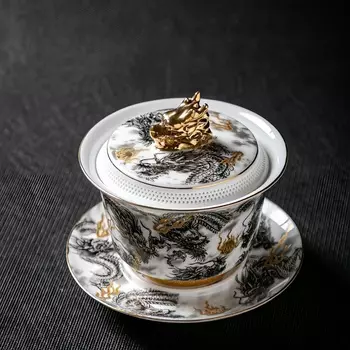 Керамическая чайная чашка Gaiwan JIANGXINSHE