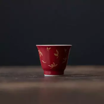 Керамическая чайная чашка OIMG Осенняя Орхидея