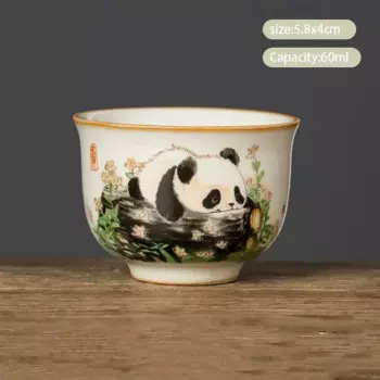 Керамическая чашка для чая RI ONIY TEASET с пандами