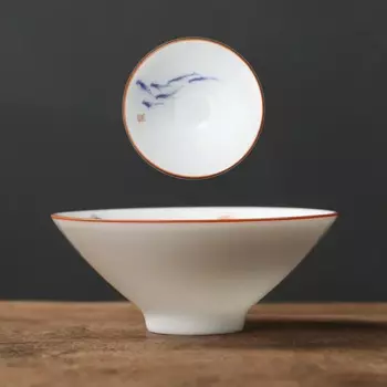 Керамическая чашка JINGDE TEA SET с ручной росписью 60 мл