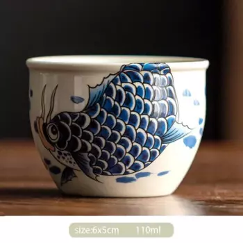 Керамическая чашка RI ONIY TEASET с рыбой