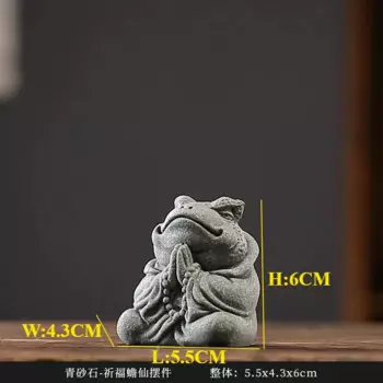 Керамическая фигурка золотая жаба JINGDE CERAMICS