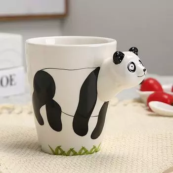 Керамическая кружка с динозаврами