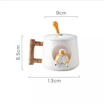 Керамическая кружка Xbees 3D Шиба Ину 420 мл