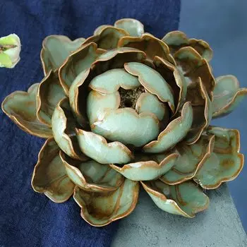 Керамическая курильница-лотос Kurisuta