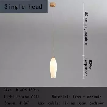 Керамическая люстра JIANKEXING Тюльпан