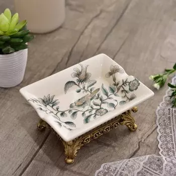 Керамическая мыльница IKVVT пастельного цвета