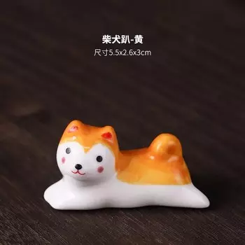 Керамическая подставка для палочек для еды Shiba Inu