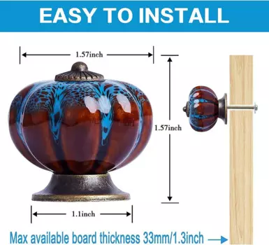 Керамическая ручка-тыква MARUAT