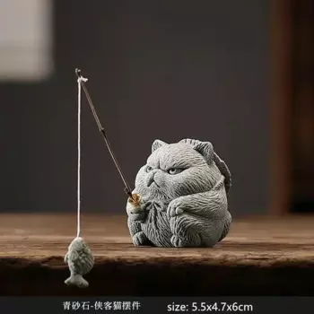 Керамическая скульптура котенка NLSLASI