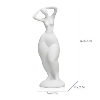Керамическая статуэтка ARTLOVIN женщина белый