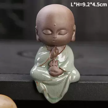 Керамическая статуэтка Будда для чая YXYMCF фиолетовая