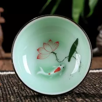 Керамические чашки для чая Lotus Carp 60 мл