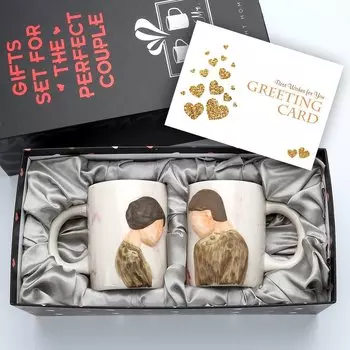 Керамические кружки для двоих 14 унций