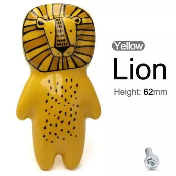 Керамические ручки для мебели с мультяшными животными imango