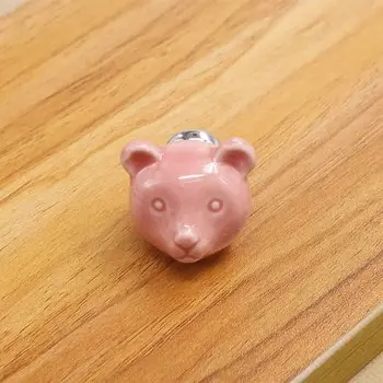 Керамические ручки для ящиков LISM с медведем, 7 цветов