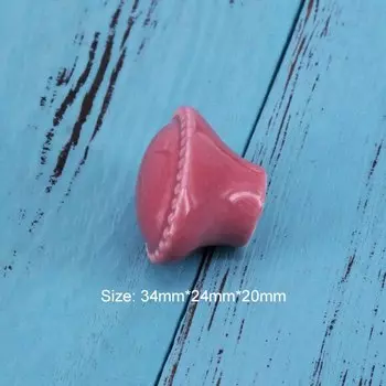 Керамические ручки для шкафов, сердечко, цветок, тыква, бабочка