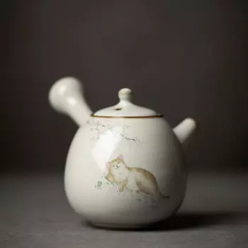 Керамический чайник RI ONIY TEASET 230 мл с котом