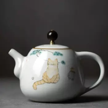 Керамический чайник RI ONIY TEASET 280 мл с котом