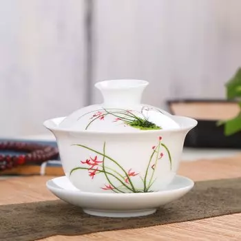 Керамический чайный сервиз Gaiwan To Catch Fish