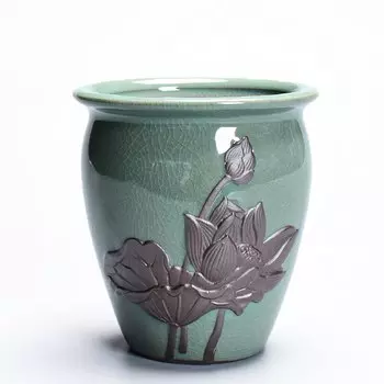 Керамический цветочный горшок Vozzisoue Китайский стиль фиолетовый