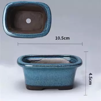 Керамический цветочный горшок WHPHous синий