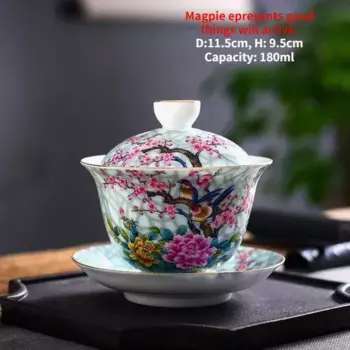 Керамический гайвань SJZMICAI сине-белый