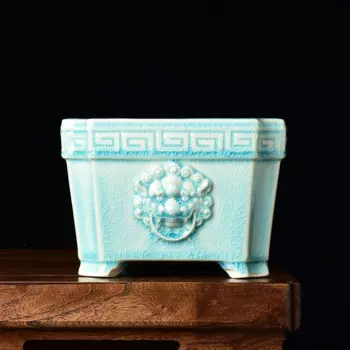 Квадратный керамический горшок Beast Vozzisoue для орхидеи