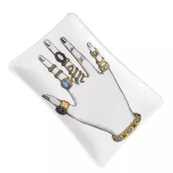 Керамический поднос Милан красный