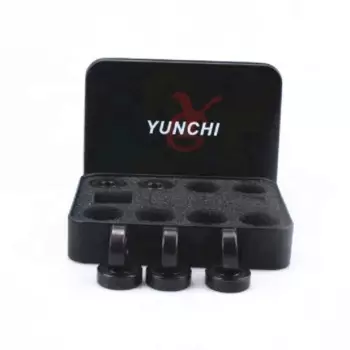 Керамический подшипник YUNCHI Si3N4, черного цвета, для скоростного катания на коньках, 7-шариковый самосмазывающийся подшипник с защитой от трещин, низкое сопротивление, 608rs