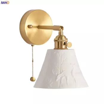 Настенный светильник IWHD керамический скандинавский с оленем