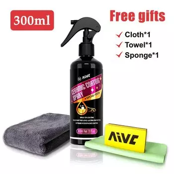 Керамическое покрытие-спрей Aivc Nano Керамическое автомобильное покрытие для ухода за автомобильной краской Кристалл Прочная защита для удаления царапин Детализация автомобиля