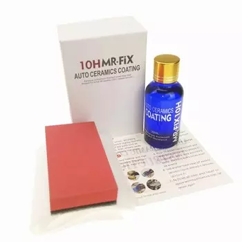 Керамика для автомобиля 10 часов, жидкое керамическое покрытие, гидрофобное покрытие для стекла, защита от царапин