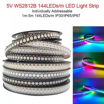 Kerwollor светодиодная лента WS2812B 1-5 м