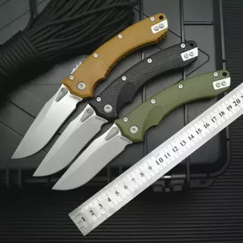 Kesiwo OEM M390MK Blade 59HRC EDC Карманный складной нож G10 Ручка Охотничий кухонный инструмент для выживания на открытом воздухе Универсальный походный нож