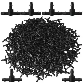 KESLA 50 шт. пластиковые соединители 3-х сторонние для трубок 4/7 мм