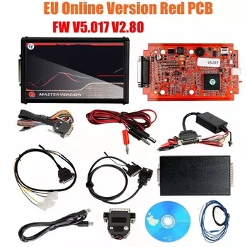 KESS V2.80 V2 V5.017 EU онлайн Версия KTAG V7.020 ECU чип тюнинг интерфейс 7,020 4 светодиода для многоязычного