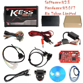 Kess V2 V5.017 Европейская версия SW V2.8 с красной печатной платой Онлайн-версия Поддержка протокола 140 Без жетона Limited