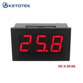 KETOTEK B0018 Цифровой амперметр DC 0-50.0A