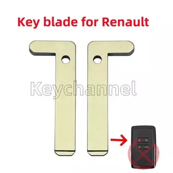Keychannel 10 шт., автомобильный смарт-ключ, лезвие Va2, аварийный ключ, пустой ключ с дистанционным управлением без ключа, дверной ключ для Renault Duster Espace Megane