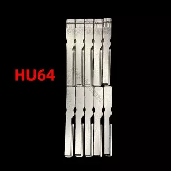 Keychannel, 10 шт./лот, HU64, лезвие для автомобильного ключа, необрезанный откидной пульт дистанционного ключа для VOLKSWAGEN CRAFTER Benz, оригинальный лезвие дистанционного ключа