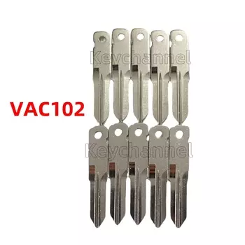Keychannel 10 шт./лот VAC102 лезвие автомобильного ключа необработанный откидной дистанционный ключ без надписей для Renault KANGOO сжатие оригинальный пульт дистанционного управления