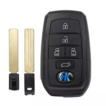 KEYDIY TB01-5 TB бесконтактный смарт-ключ автомобиля, автоматический чип 8А для Toyota Alphard Vellfire, 5 кнопок, пульт дистанционного управления 0120, автоаксессуары
