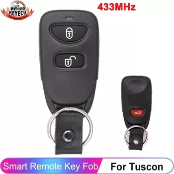 KEYECU 2 + 1/3 кнопки 433 МГц для Hyundai Tucson Santa Fe 2005 2006 2007 2008 2009, автомобильный дистанционный смарт-брелок