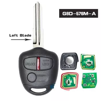 KEYECU 315 МГц/433 МГц ID46/4D61 дистанционный брелок 2B/3B для Mitsubishi L200 Shogun Pajero Montero Triton Outlander