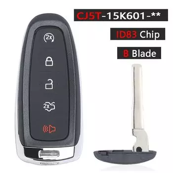 KEYECU 315 МГц 433 МГц ID46 4D63 чип M3N5WY8609 умный дистанционный брелок для Ford Edge Escape Explorer Taurus Flex Focus Lincoln MKX