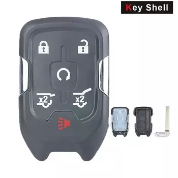 KEYECU 3/4/5/6 кнопочный Smart Prox удаленный ключ чехол-брелок для Chevrolet Suburban Tahoe GMC Acadia Terrain HYQ1AA