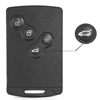 KEYECU 433 МГц 7945/PCF7953 4A чип без ключа автозапуск без рук умный дистанционный брелок для Renault Captur Clio 4 Lutecia символ