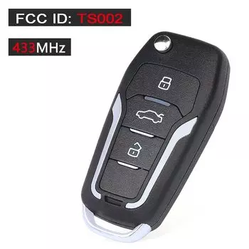 KEYECU 433 МГц ID46 / ID47 /4D65 чип 37182-A7 TS002 обновленный флип-пульт дистанционного управления для Suzuki Swift Grand Vitara Celerio Ignis SX4